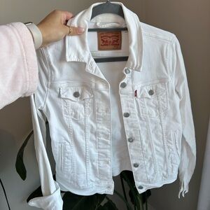 Levis white jean jacket